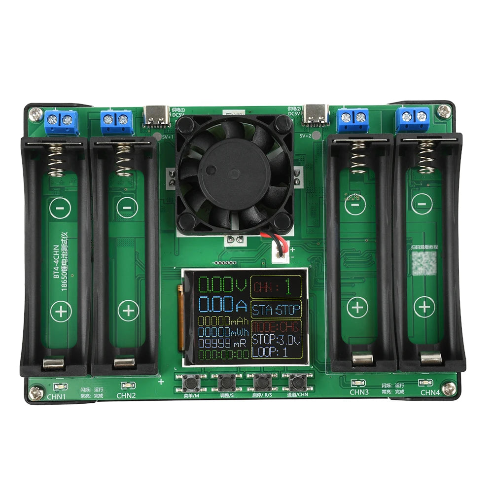 18650 Lithium Battery Capacity Tester MAh MWh Internal Resistance Tester Auto Charging and Discharging Module Power Detector