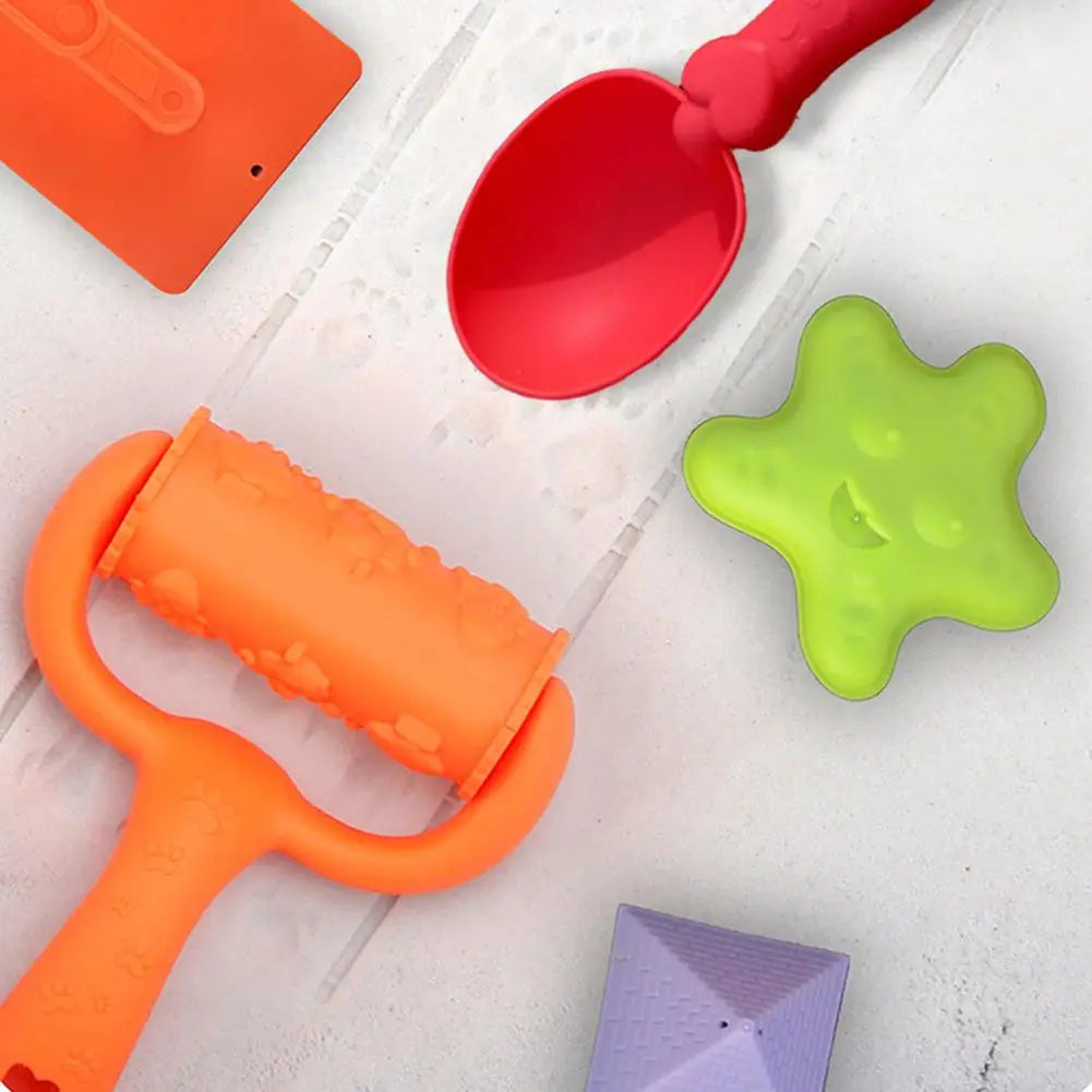 Kids Beach Toy Set Baby Sand & Water Play Kit with Bucket Shovel Rake Watering Can Summer Outdoor Sandbox Tools