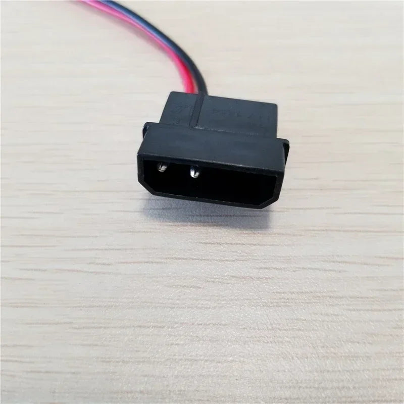 IDE Molex Male to DC 5.5mm X 2.1mm Converter Adapter Power Supply Cable 12V 18AWG Wire 50cm