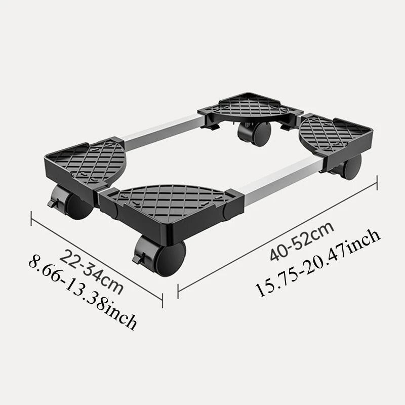 Computer Tower Stand, Adjustable Mobile CPU Stand,  Pc Floor Riser Stand，CPU Holder PC Tower Stand with Rolling Caster Wheels