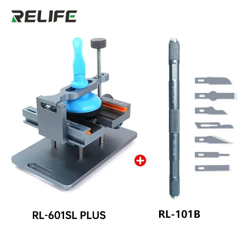 RELIFE RL-601SL Plus 2 in 1 Universal Mobile Phone Heating Free Screen Removal Separation Removal Mobile Phone Back Cover Clamp