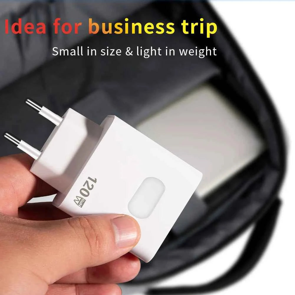 GaN USB Charger Fast Charging Quick Charge 3.0 Type C Cable Mobile Phone Charger Adapter For iPhone Huawei Samsung Xiaomi 14
