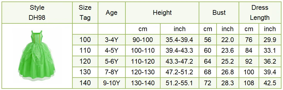 Kids Belle Costume Girl Halloween Princess Cosplay Party Dress Children Rapunzel Cinderella Anna Elsa Encanto Birthday Clothes