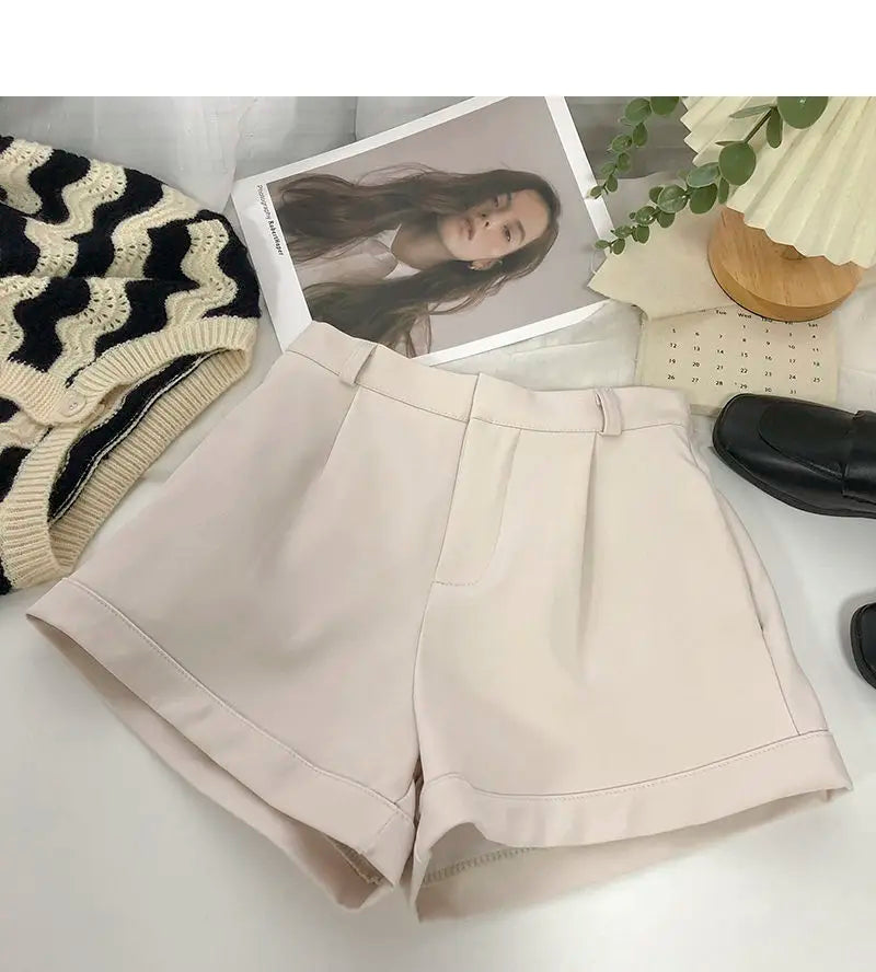 Women Shorts All-match Fashion New Arrival Solid Summer Casual Slim High Waist Korean Style Young Comfortable Daily Shopper Fit