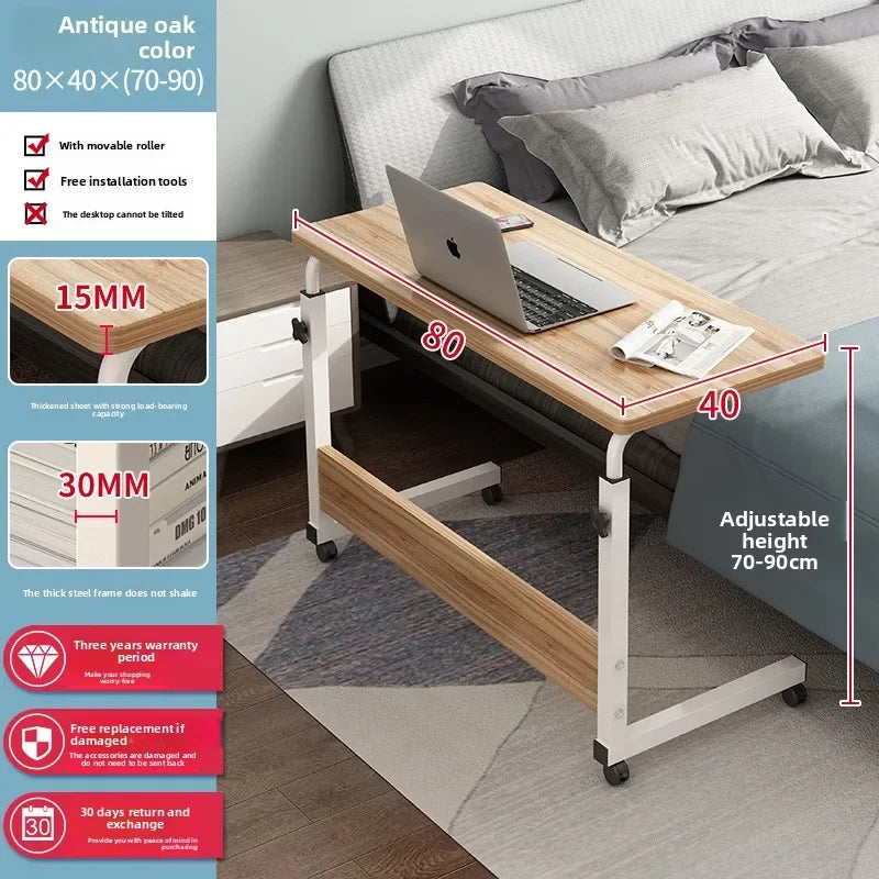 Computer desk Bedside table Mobile lifting small table Household small laptop holder with wheels