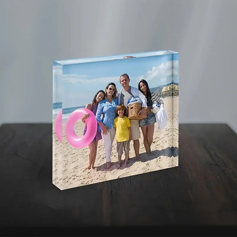 Personalized Acrylic Photos Custom Decoration Desktop Keepsakes Acrylic Photo Frames Home and Office Decor Personalized Photos