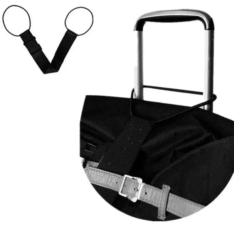 Elastic Adjustable Luggage Strap, Bungee Travel Security Belt, for Carry On, Secure Baggage Transport