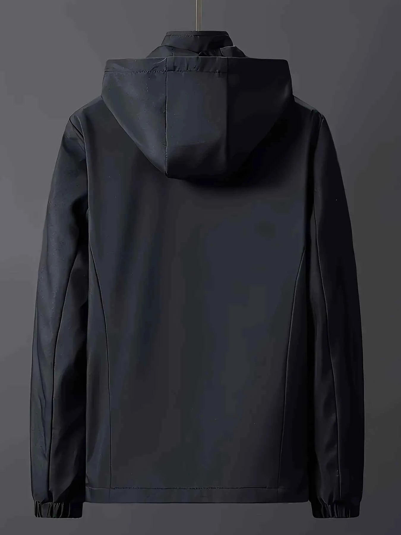 Windproof detachable hooded jacket Korean style trendy loose fashion casual men's jacket