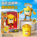 Kids Transformation Robot Toy Fun Simulation Food, Sandwich-making Mecha Robot Models Drink-shaped Free Transformation Robot Toy