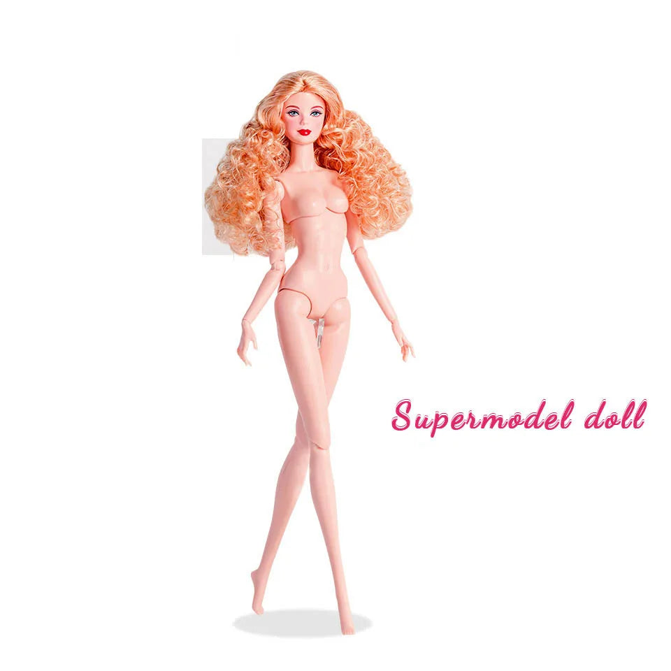 32cm Fashion Star Supermodel Doll New Upgrade 1/6 Babi Exquisite Makeup Long Hair White Skin Joints Movable Daily Dress Up Toys