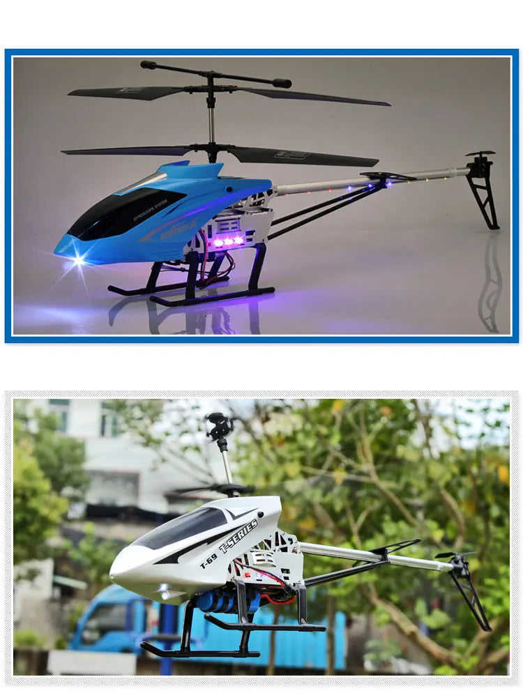 80cm Large Remote-controlled Helicopter Anti-falling RC UAV Durable Charging Model Toy Outdoor Aircraft Children's Birthday Gift