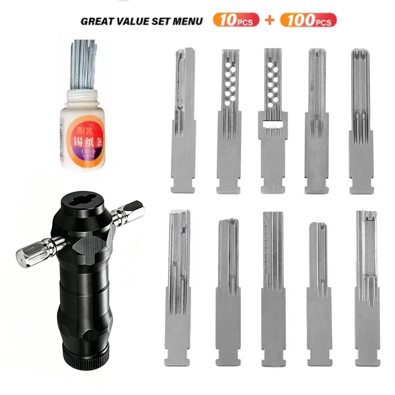 TUNGFULL Locksmith Tool Set Professional Lock Tools Kit T Handle Lock Repair Equipment For Technicians Lock Decoder Tool