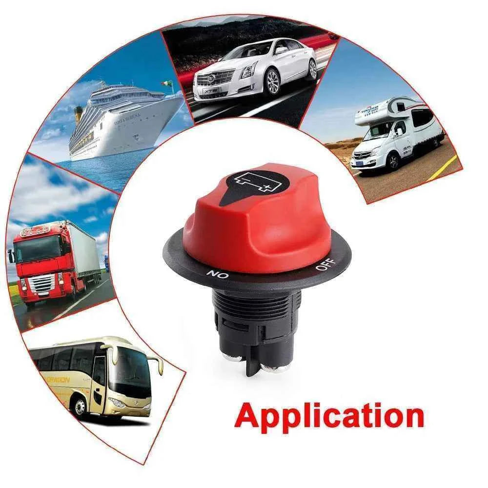 Battery Disconnect Switch Battery Master Power Cut Off Switch  DC 32V 50A 100A 200A 300A Battery Isolator Kill Switches For Car