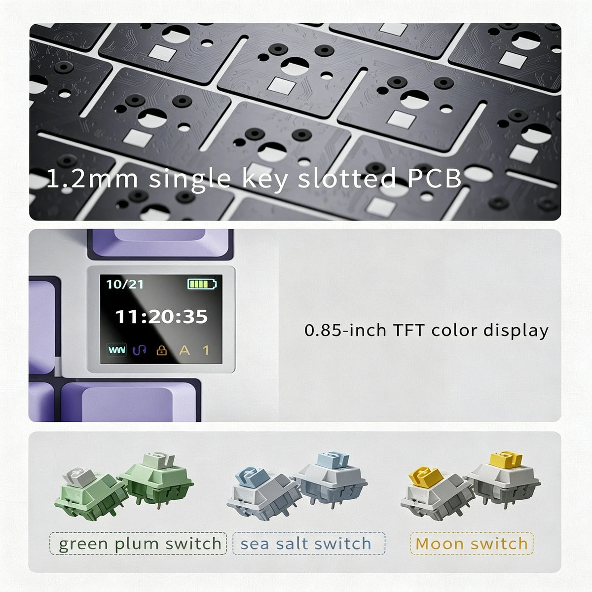 75% Mechanical Gaming Keyboard RGB – PBT Keycaps, Anti-Ghosting