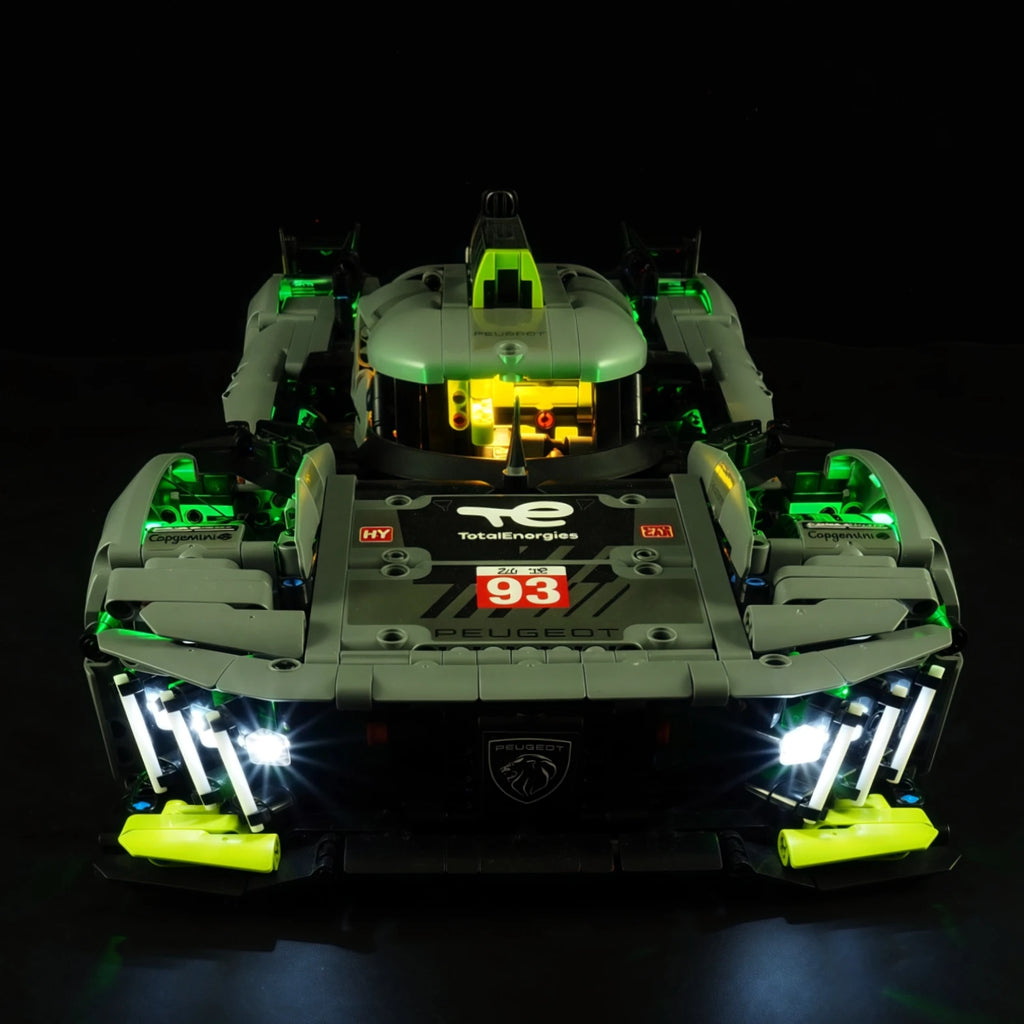 (Not Include Building Blocks ) LED Lights for Technic 42156 Peugeot 9X8 24H Le Mans Hybrid Hypercar Racing Car Decorative lights