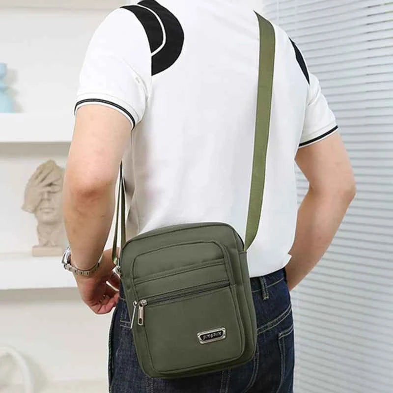 Brand New Men Crossbody Bags Male Nylon Shoulder Bags Boy Messenger Bags Man Handbags for Travel Casual Large Satchel Grey