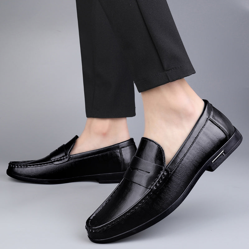 Genuine Leather Men Shoes Casual Men Loafers Breathable Office Formal Shoes Men Designer Slip on Driving Shoes Plus Size 38-46