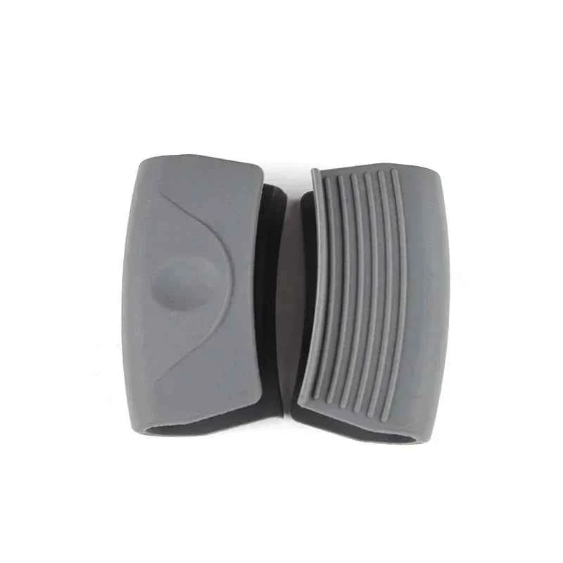 Non-Slip Pot Handle Silicone Grip PadSilicone Grey and Off-White Environmentally Friendly MaterialHeat Insulation