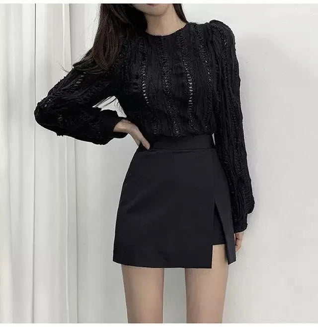Summer 2023 High Waist A-line Skirt Shorts Skirt Split Skirt Women Ropa Mujer Mini Skirts Clothes for Women