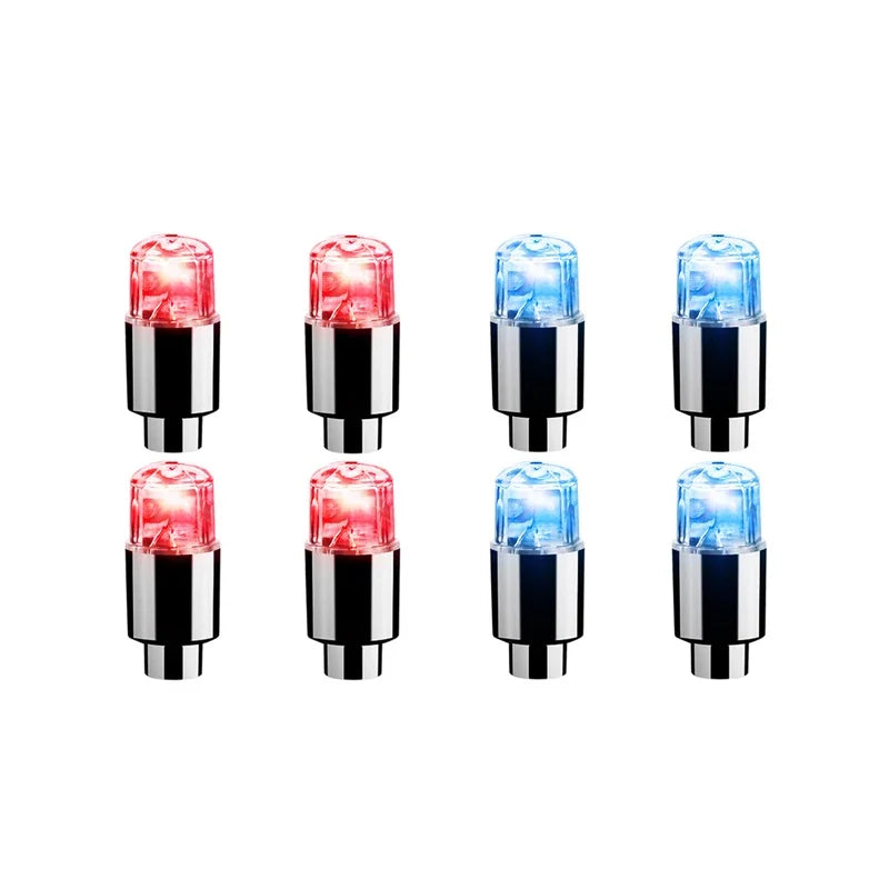 2/4/8Pcs Tire Valve Cap Lights Durable Tire Lights For Car Air Valve Caps With Lights For Motorcycles Bicycles Electric /*-