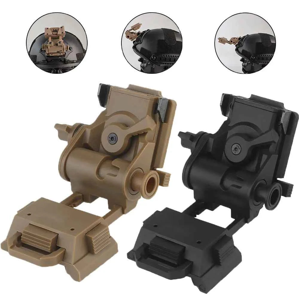 BOOIU New L4G24 NVG Tactical Helmet Mount Metal/Nylon Holder Bracket For PVS15/18  Goggles Night Vision Stent Helmet Accessories