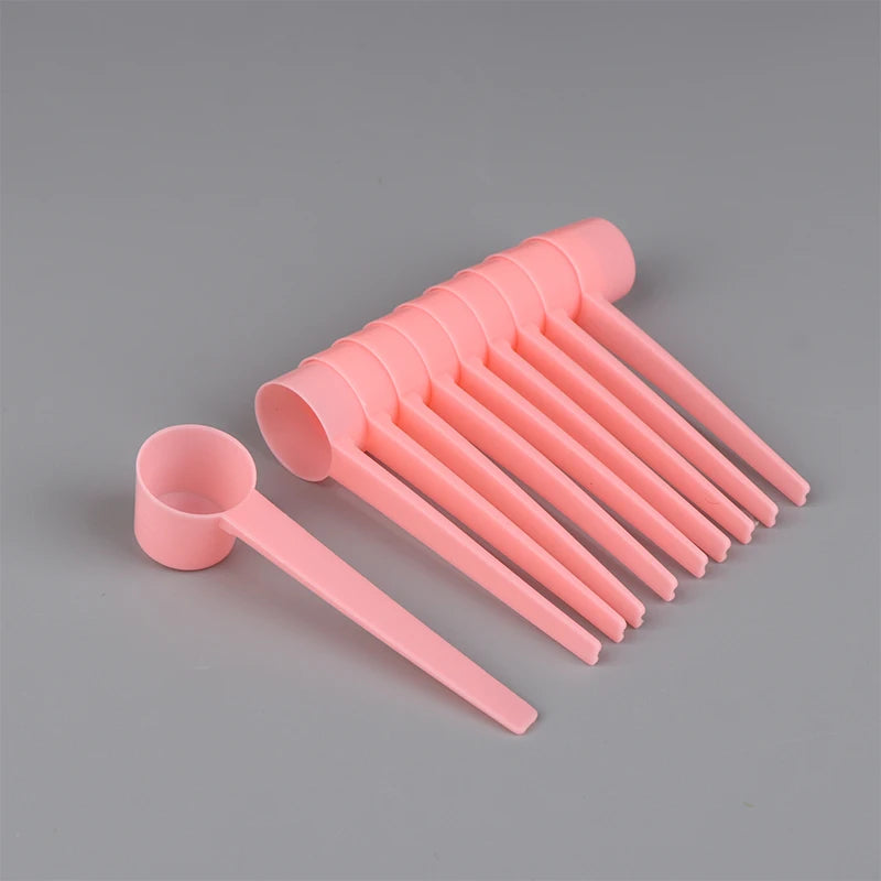 10Pcs 5g Measuring Spoons Coffee Protein Milk Powder Scoop Home Kitchen Gadgets DIY Plastic Measuring Spoon