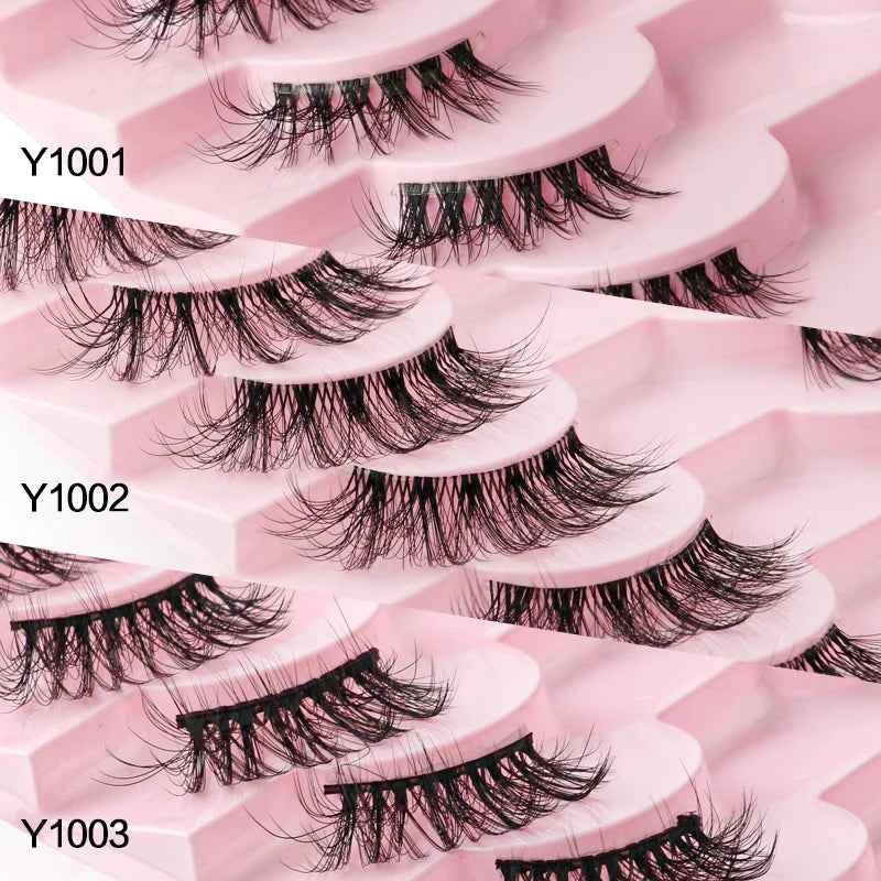 YSDO Half Eyelashes 3/5/10 Half Lashes Soft Natural Cat Eye Lashes Makeup Tool Extension Fluffy Faux Cils maquiagem Half Lashes