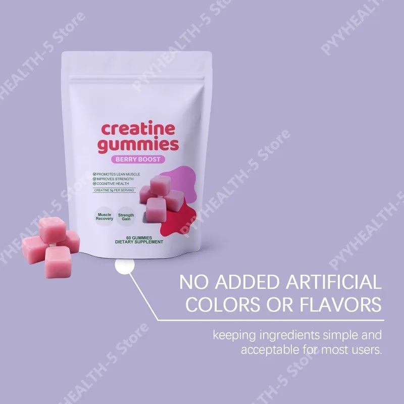 Creatine Gummies Supplement – 60 Chewable Servings