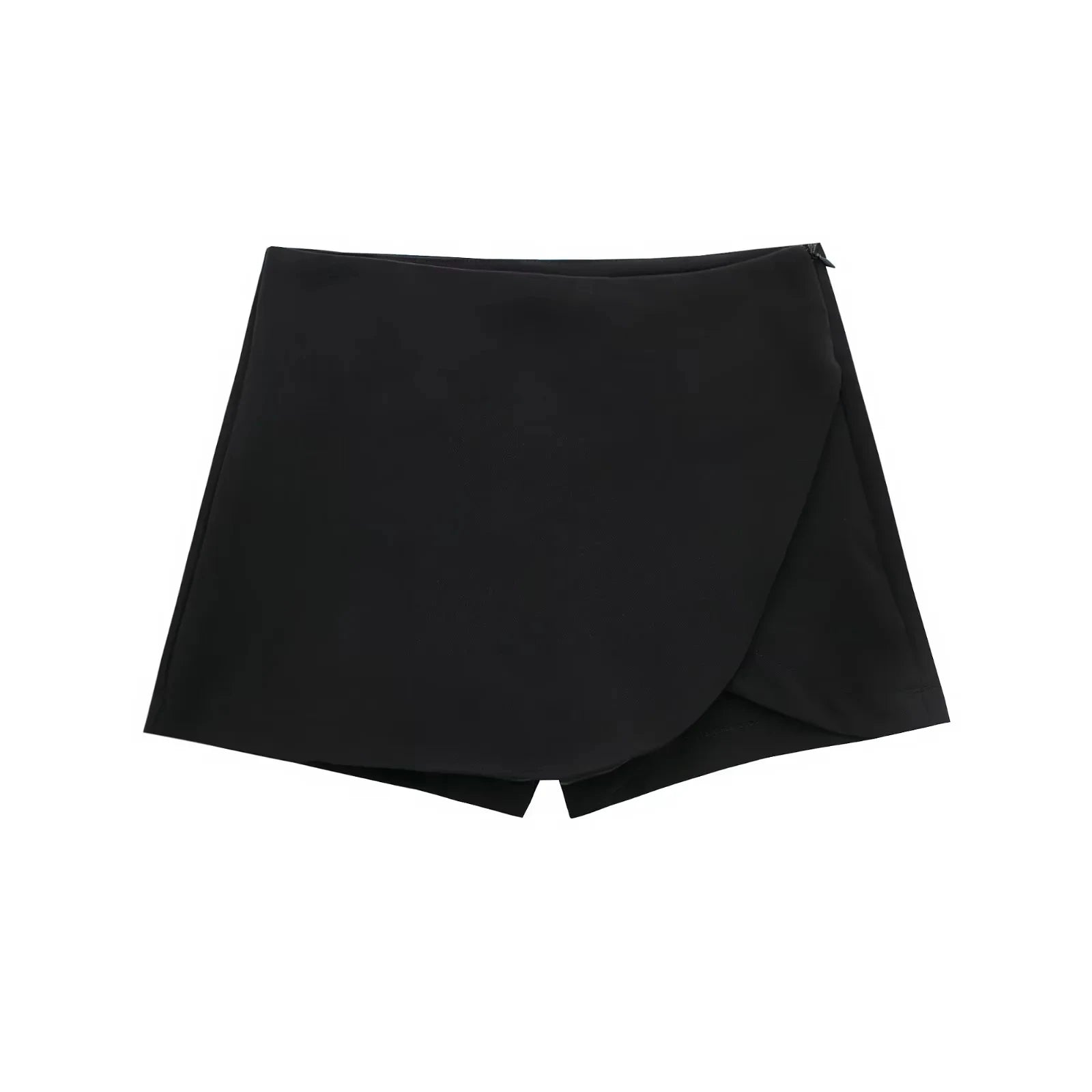HXAO Women's Skort High Waist Brown Skirt Pants Stylish Summer Pink Black Mini Skirt Shorts Asymmetric Casual Off White Skort