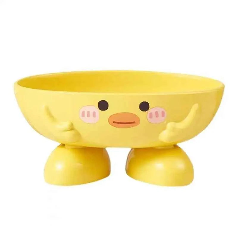 Duck Shape Soap Dish With Drain For Bathroom Sink