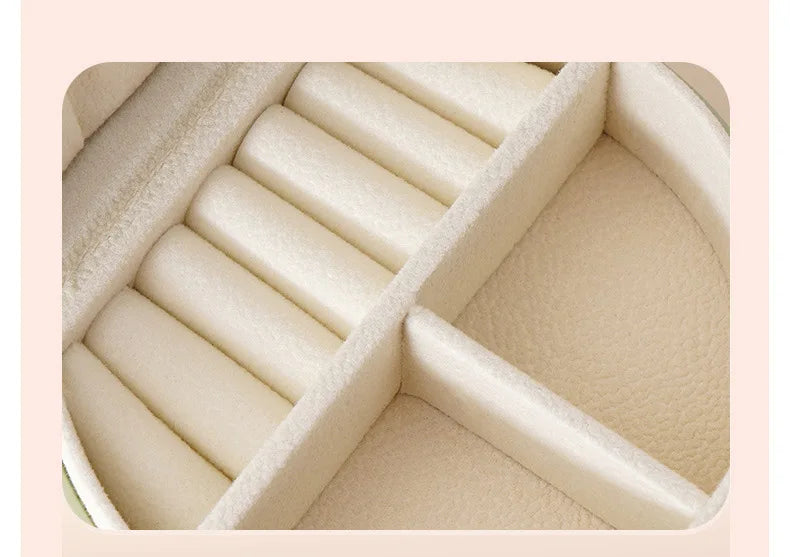 Mini Jewelry Organizer Display Travel Jewelry Case Boxes Earrings Necklace Ring Portable Handbag Jewelry Box Leather Storage