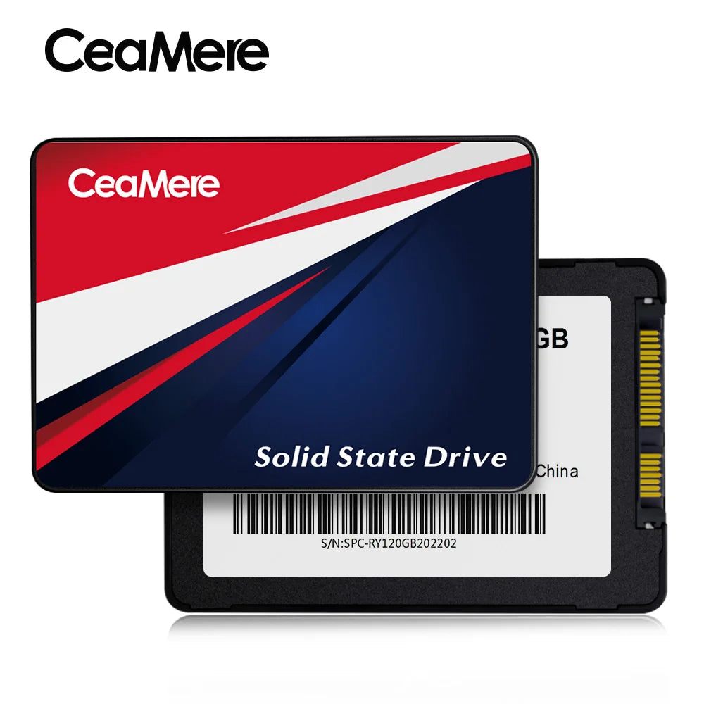 CeaMere Sata III Ssd 5-20PCS 120GB  2.5 Solid State Drive 128GB 256GB 480GB Used for notebook computers and desktop computers