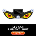 Solar Powered Car Neon Light Wireless Cool DEMON EYE Led Ambient Light Suction Cup USB Rechargeable Atmosphere Breathing Lamp