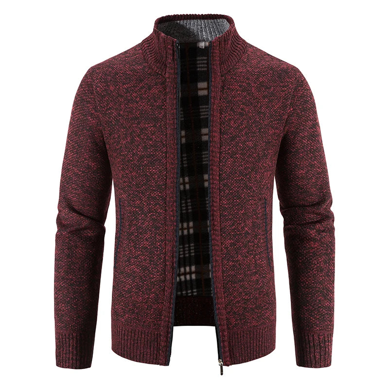 Men's Cardigan Knitting Sweaters Hooded Jacket Cardigans Zipper Up Hood Streetwear Mens Casual Sweatwear
