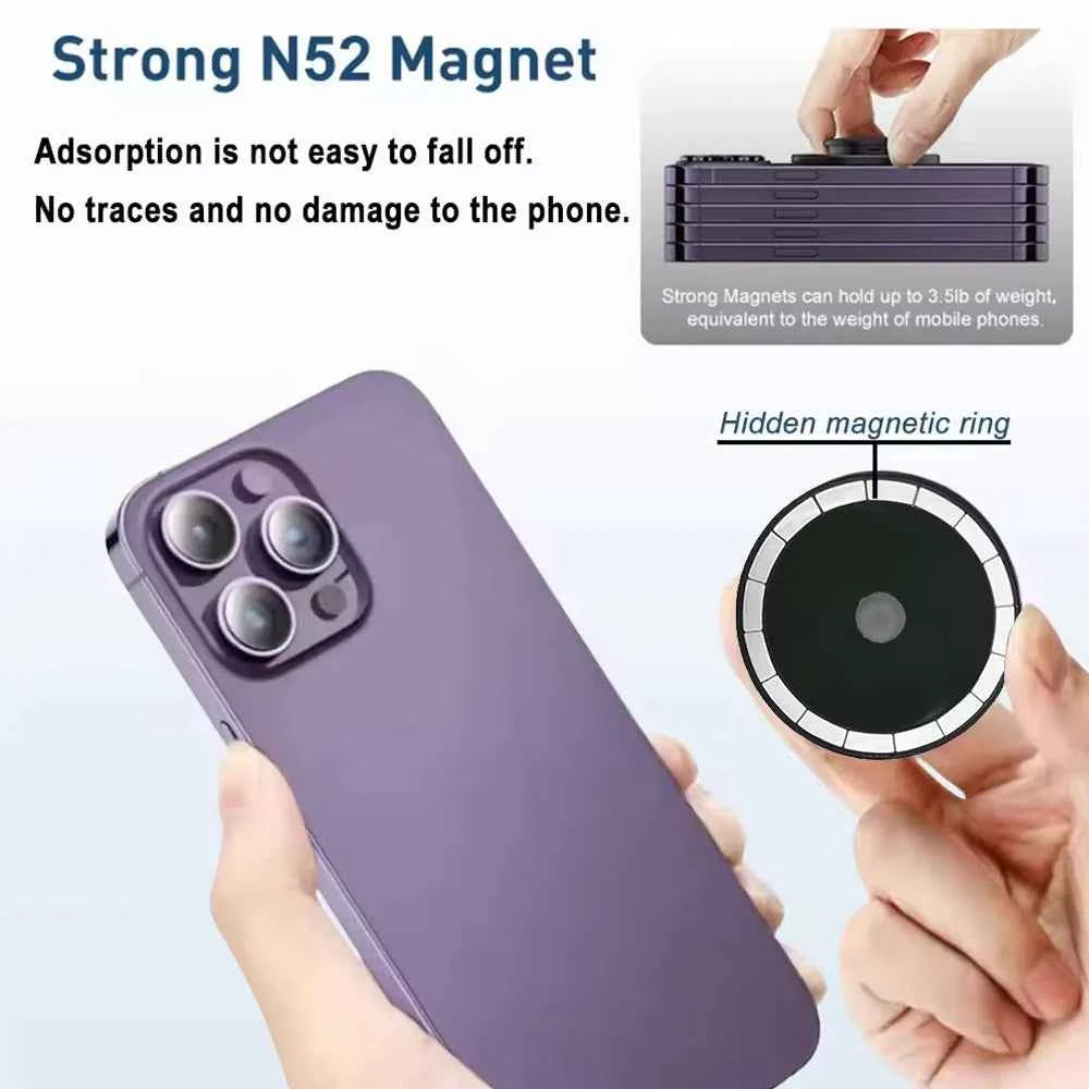 Grippopso Magnetic Folding Mobile Phone Grip Holder Socket Support Tok for IPhone 16 15 14 13  Ring Finger Expanding Stand