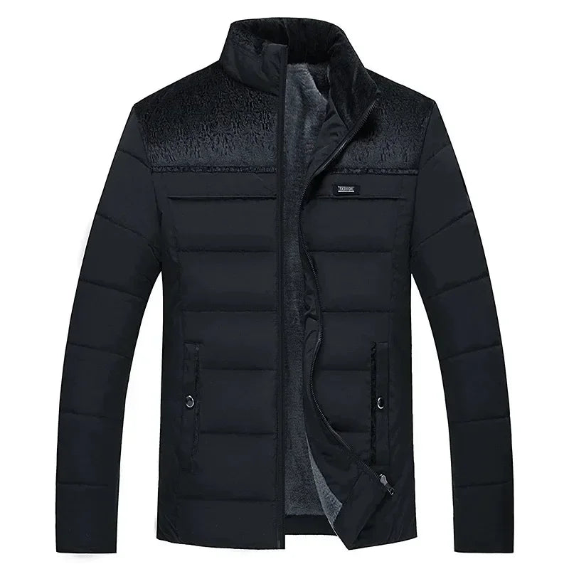 Warm Windproof Jacket Men 2025 Winter New Fashion Comfortable Thickened Outdoor Hooded Overcoat Male Casual Clothes
