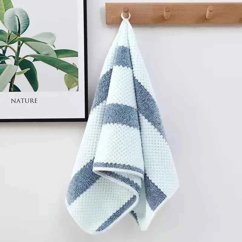 Soft Absorbent Face Towel – Solid Color Hotel Style