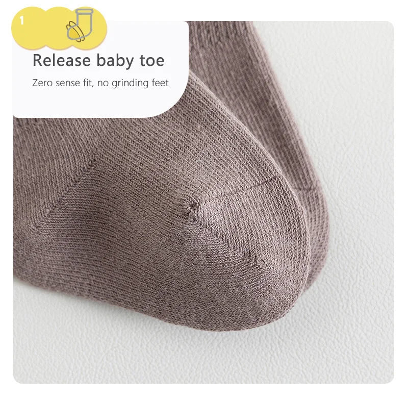 Autumn Baby Ruffle Girls Socks Knee High Cotton Long Sock Kids Soft Solid Toddlers Socks Children Princess Socks for 0-5Y Spring