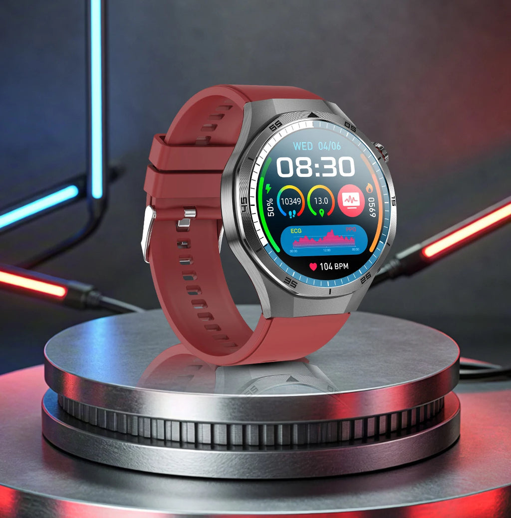 2025 New ECG+PPG Three High treatment Smart Watch Lipids Uric acid Blood pressure Smartwatch Men NFC Sport HD Call Health Clock