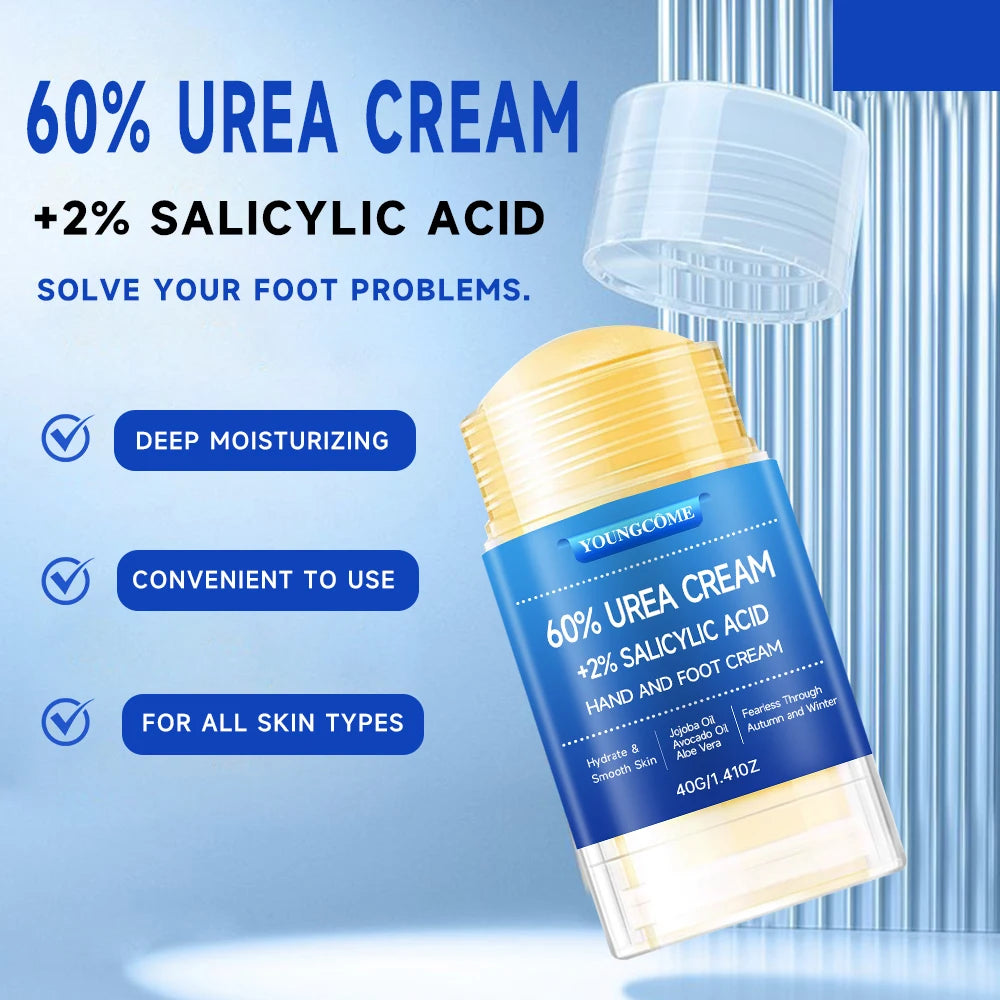 Urea Cream Percent For Feet Plus Salicylic Acid Foot Cream and Hand Cream Maximum Strength with Hyaluronic Acid,Tea Tree