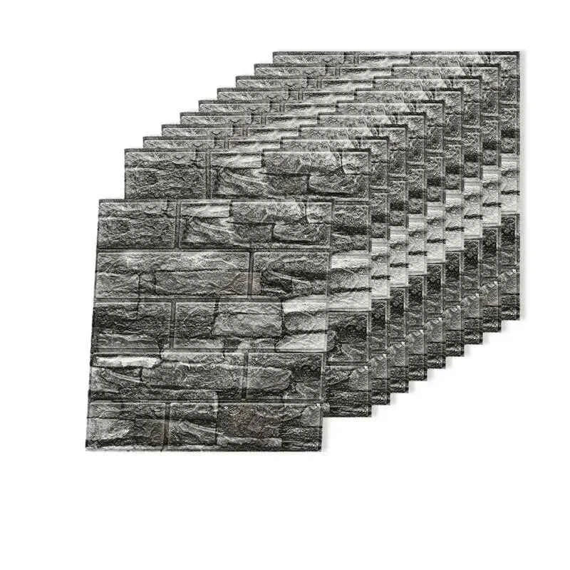 3D Three-dimensional Wall Stickers Self-adhesive Wallpaper Anti-collision Decorative Stickers 10pc