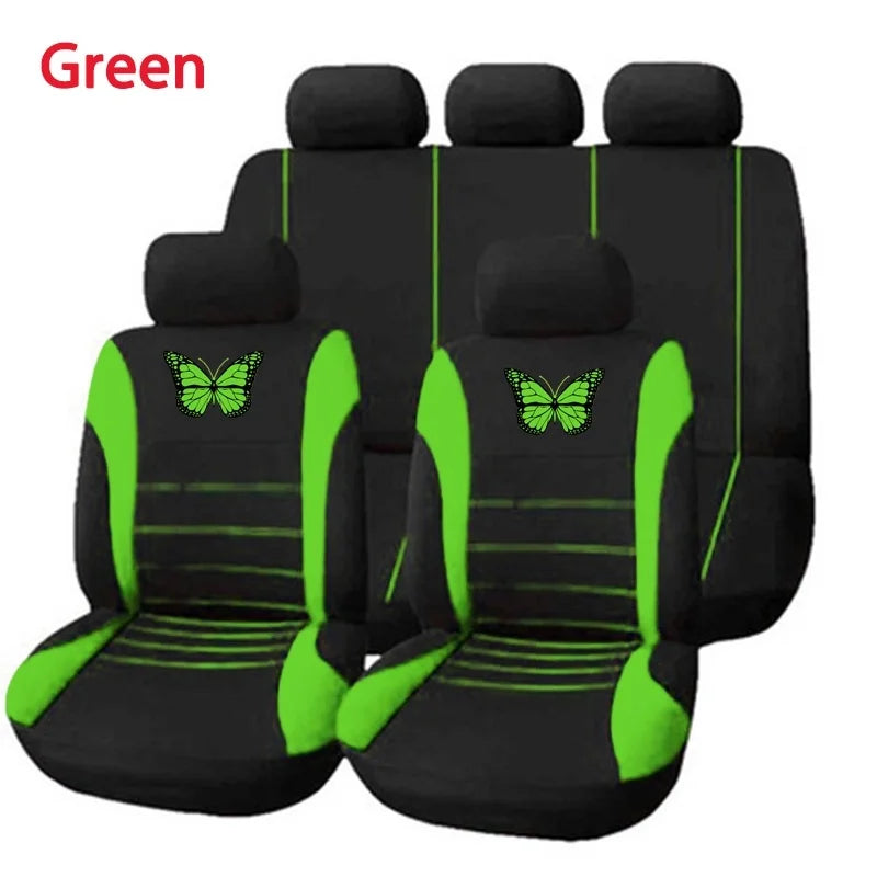 Vlinder Auto Stoelhoezen Universele Auto Seat Cover Autostoel Bescherming Covers Vrouwen Auto-interieur Accessoires (9 Kleuren)