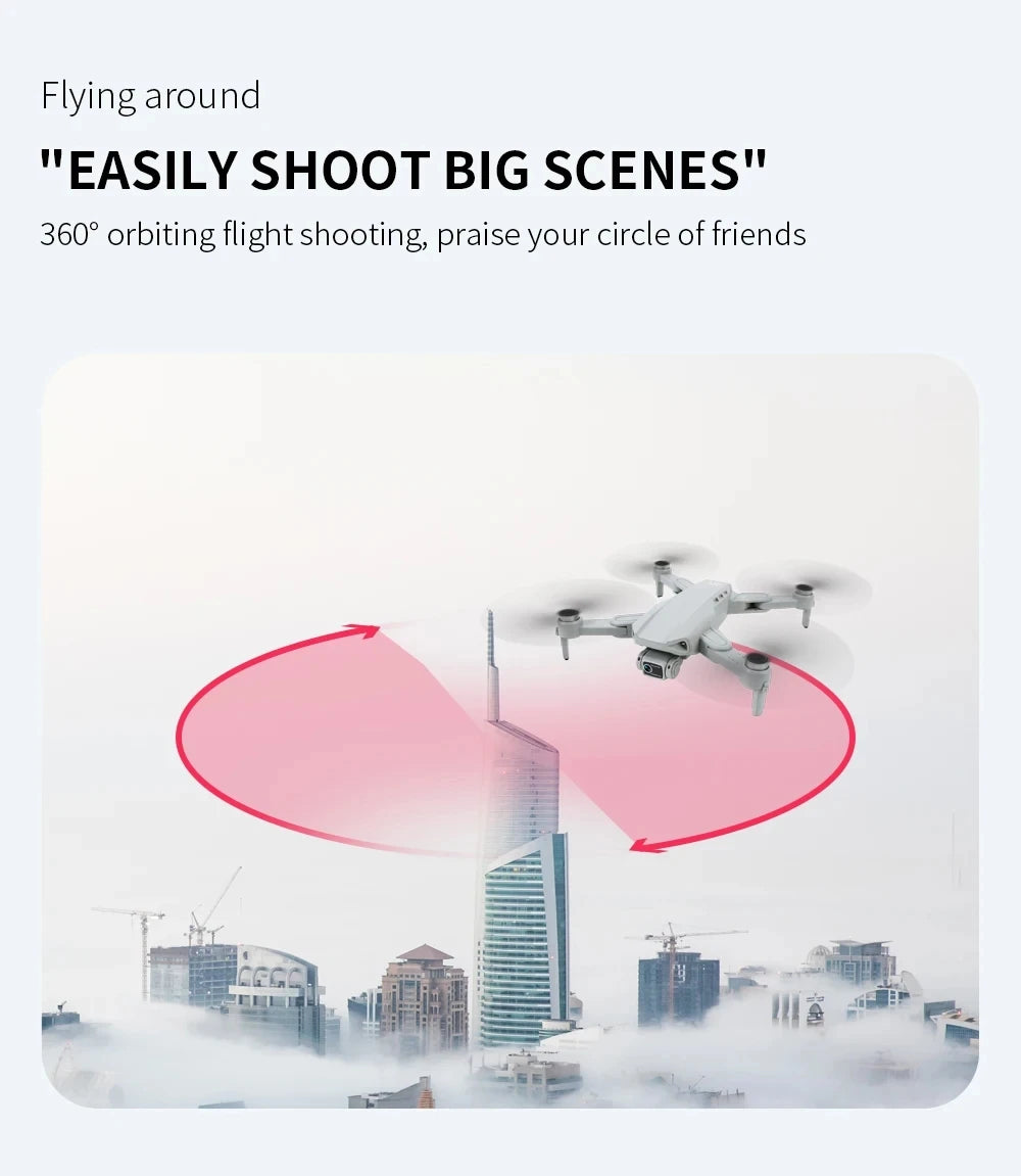 L900 Pro MAX GPS Drone 4K Professional HD Dual Camera 5G Wifi 360° Obstacle Avoidance Brushless Foldable Quadcopter RC Drone Toy