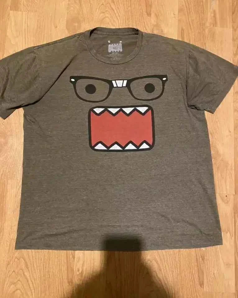 Y2K Kawaii Oversized T-Shirt Men Women Cotton Retro Print Loose Fit Funny Graphic Tee Unisex Matching Summer Trendy Streetwear