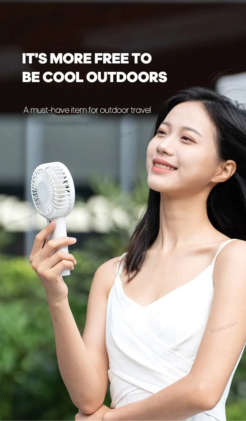 New Handheld Personal Fan Portable Mini USB Hand Fan 3600mAh Rechargeable Mini Fan with Stepless Speed Control Display Nightligh