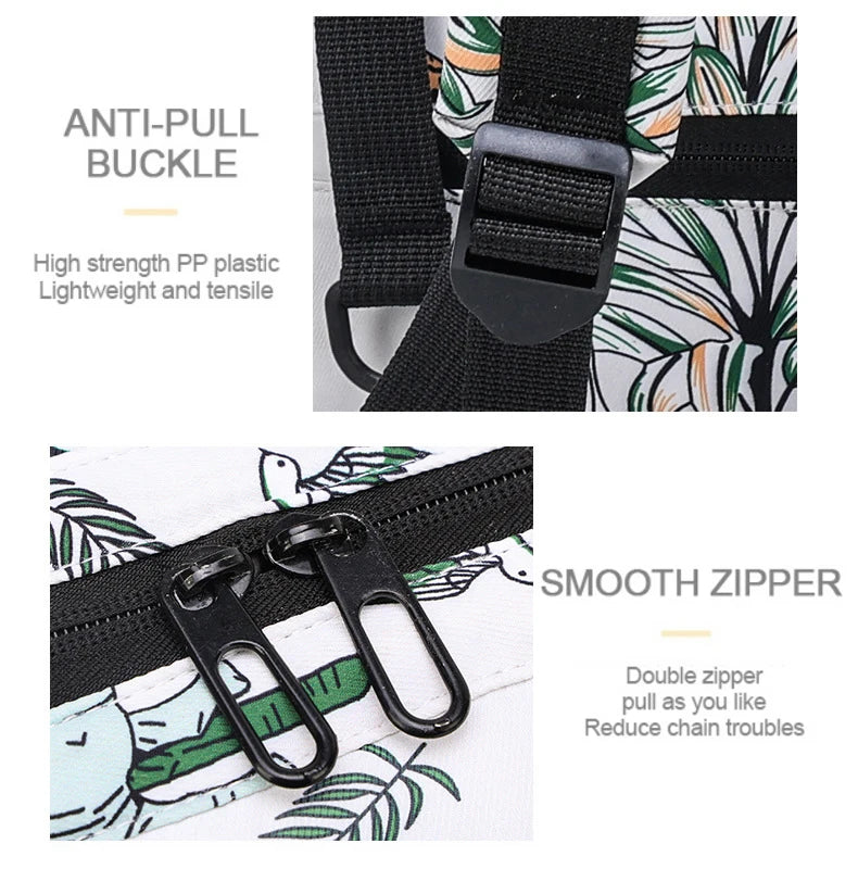 IYEAL Fashion Baby Nappy Bag Cute Animal Pattern Mommy Bag Multi Functional Large Capacity Diaper Bags for Babies Nursing Bags
