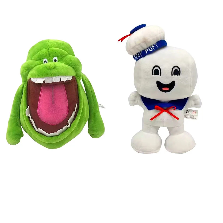 20CM 2pcs Marshmallow Man Slimer stuffed Vintage Ghostbusters 3 Stay Puft Plush Bank Sailor stuffed Plush Toy Doll Xmas Gifts