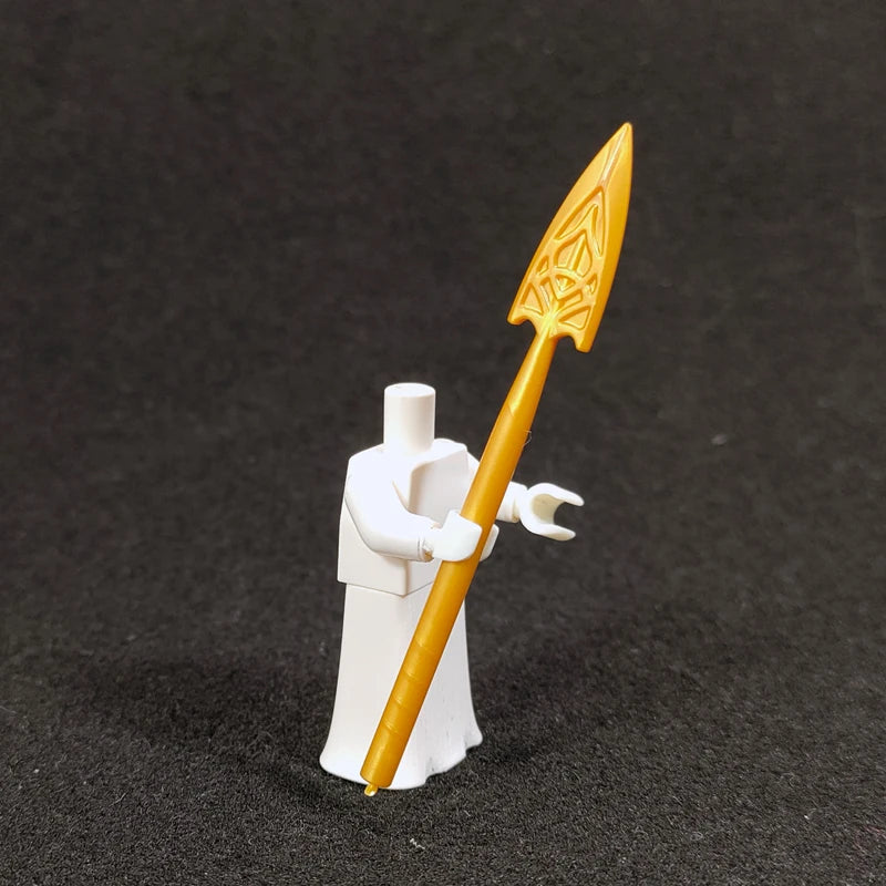10PCS/SET Middle Ages Knights Elf  MOC  Shield Sword  Spear  For 4cm Mini Dolls  Building Blocks Brick Toys For Kid