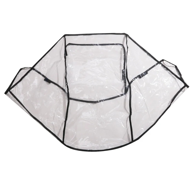 Universal Stroller Rain Cover Baby Car Weather Wind Sun Shield Transparent Breathable Trolley Umbrella Raincoat Accessories