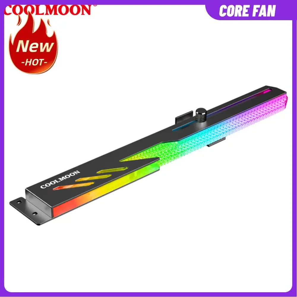 COOLMOON GT8 Horizontal GPU Support 5V ARGB Bracket Video Card Stand GPU Holder
